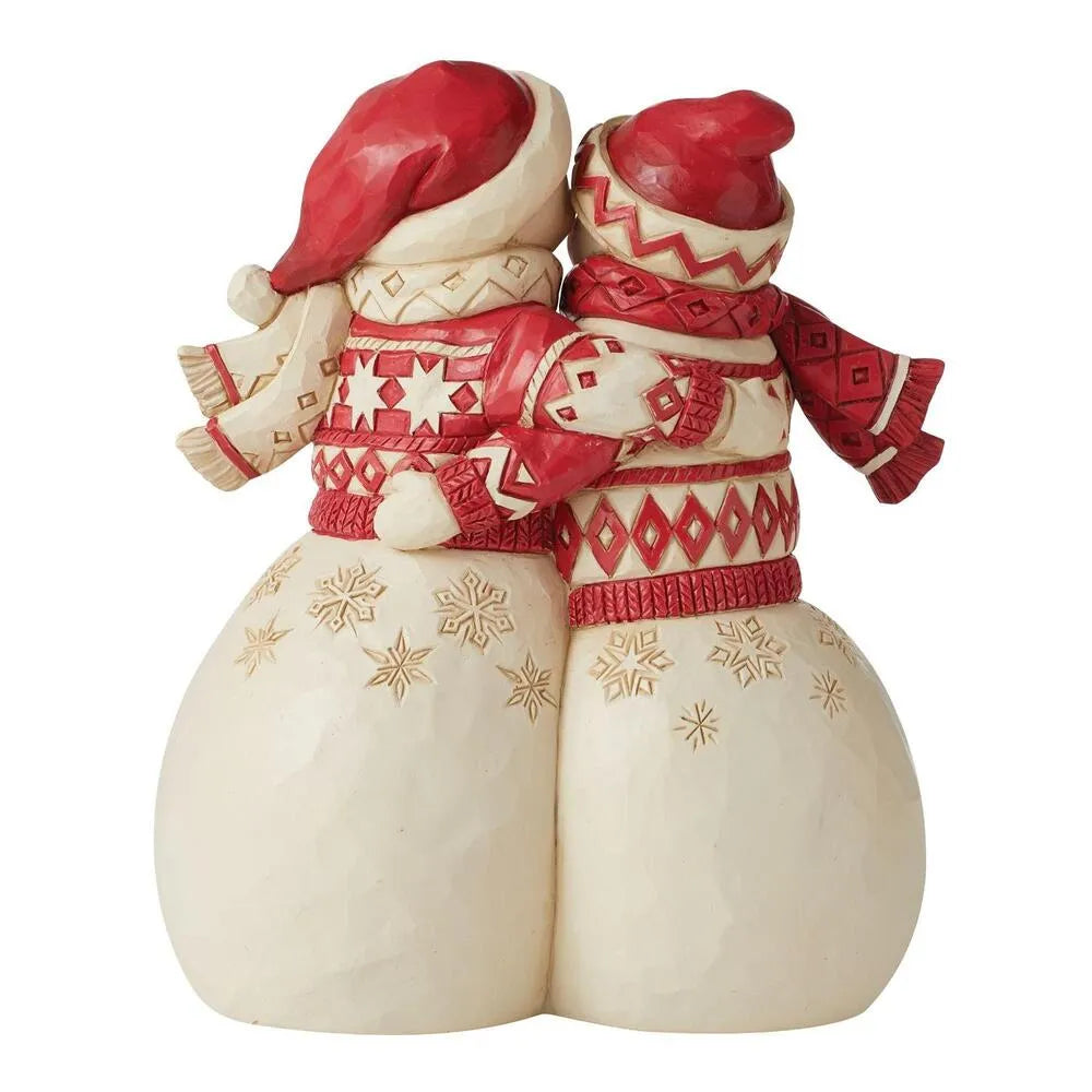 Jim Shore Heartwood Creek Nordic Noel - Snowman Couple