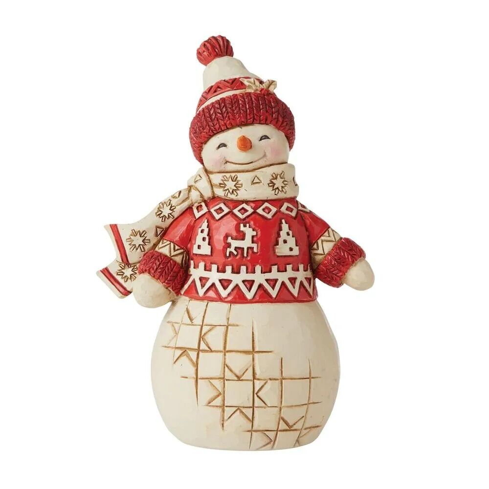 Jim Shore Heartwood Creek Nordic Noel - Snowman in Sweater