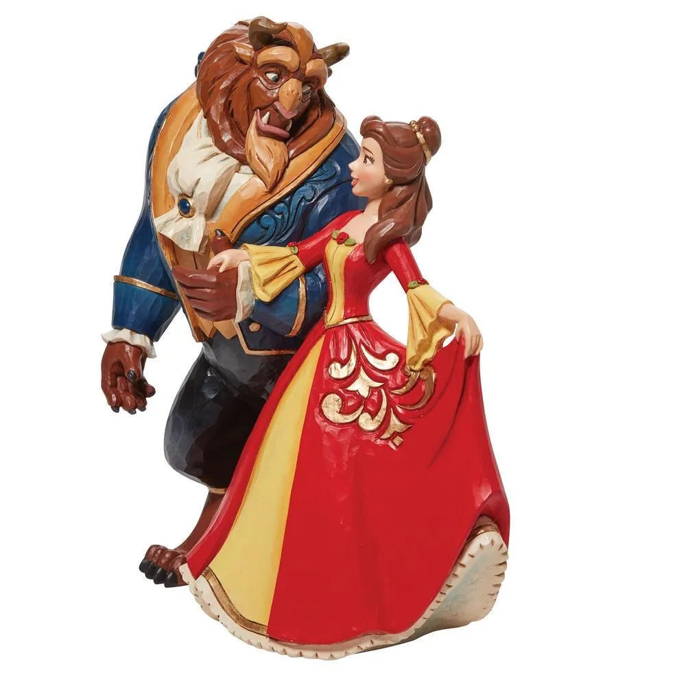 Jim Shore Disney Traditions - Beauty And The Beast Christmas - Enchanted Christmas