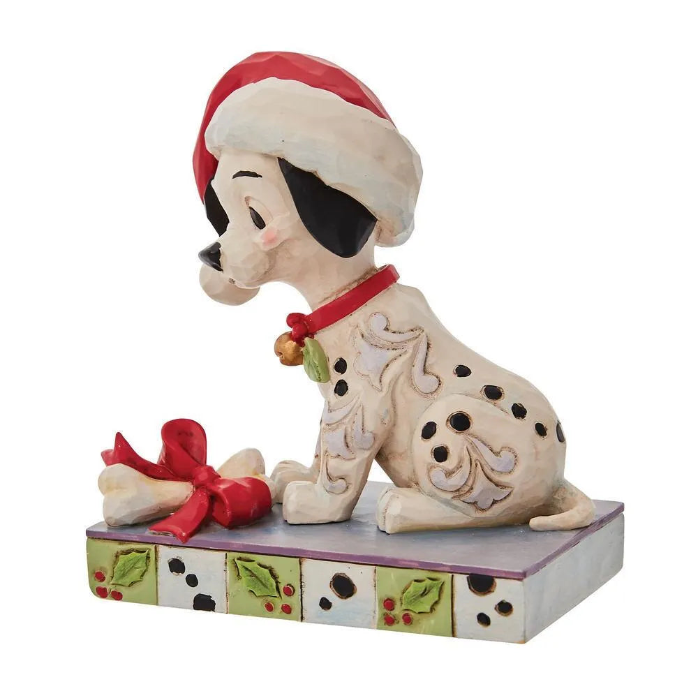 Jim Shore Disney Traditions - 101 Dalmatians Christmas - Lucky