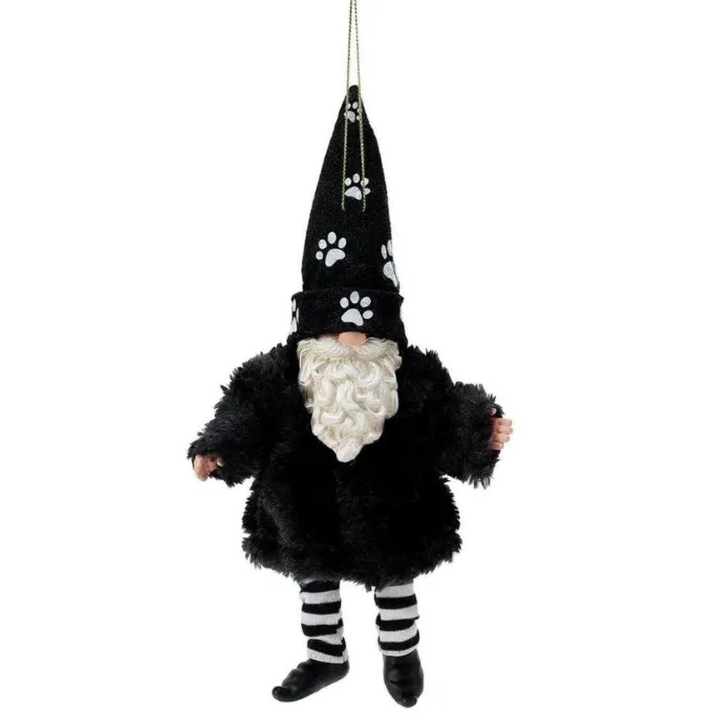 Possible Dreams by Dept 56 - Furry Pet Black Gnome Hanging Ornament