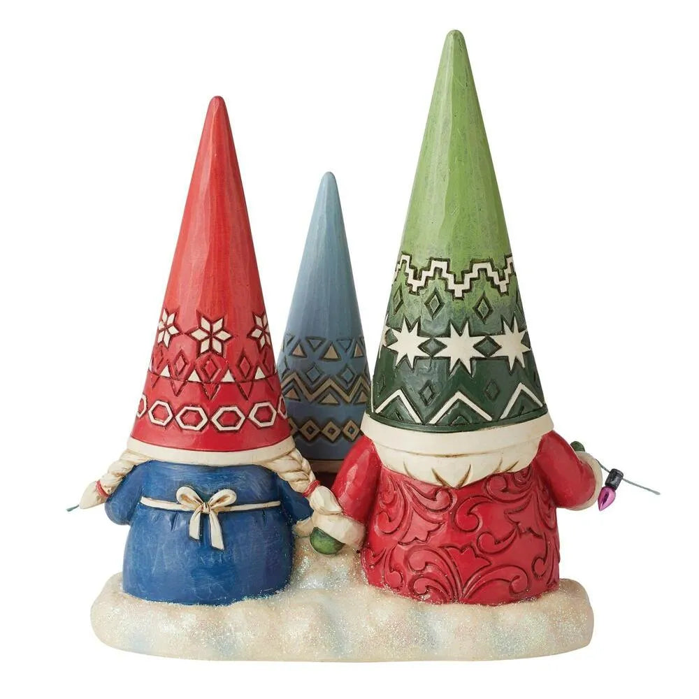 Jim Shore Heartwood Creek Gnomes - Christmas Gnome Family