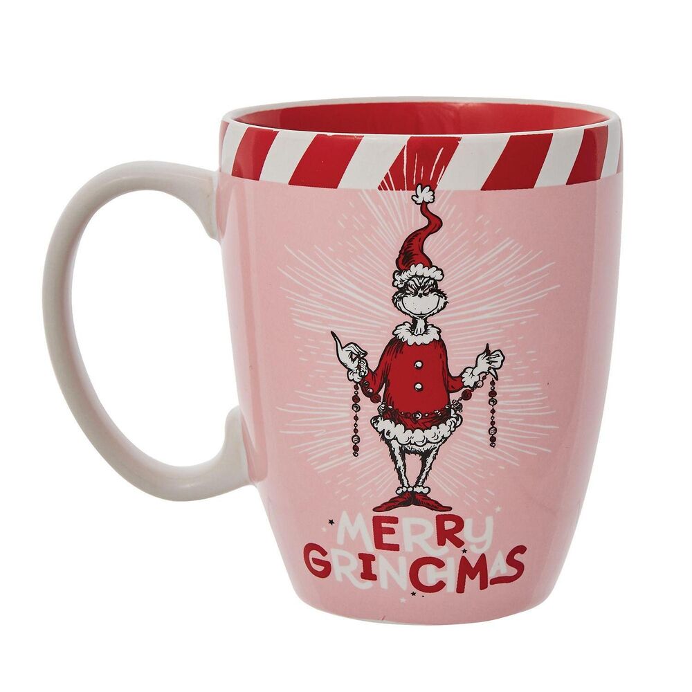 Dept 56 - Grinch Pink Merry Grinchmas Mug
