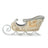 Jim Shore Heartwood Creek White Woodland - Centrepiece Sleigh with Deer Scene