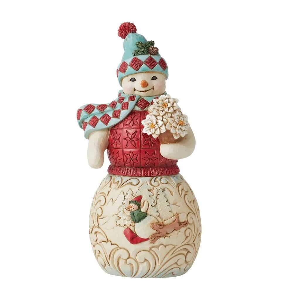 Jim Shore Heartwood Creek Winter Wonderland - Snowman Sledding