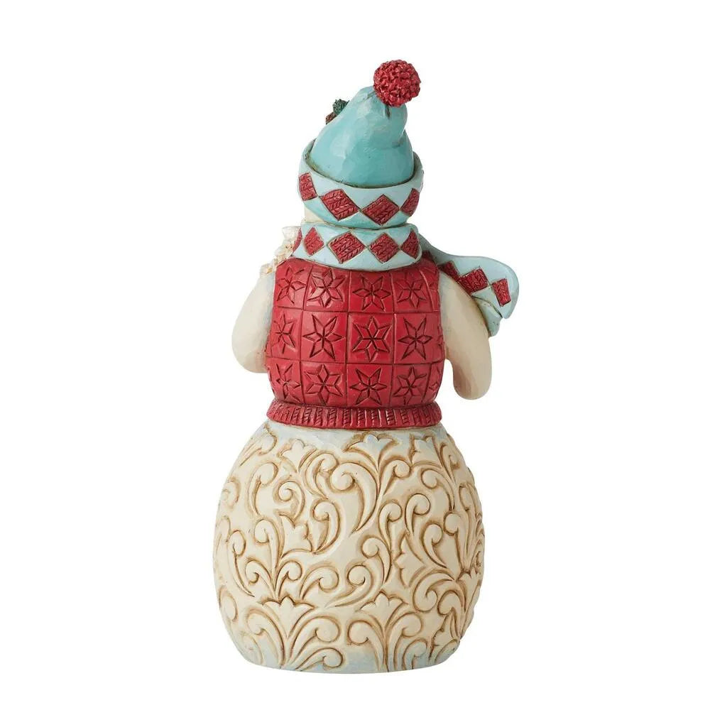 Jim Shore Heartwood Creek Winter Wonderland - Snowman Sledding