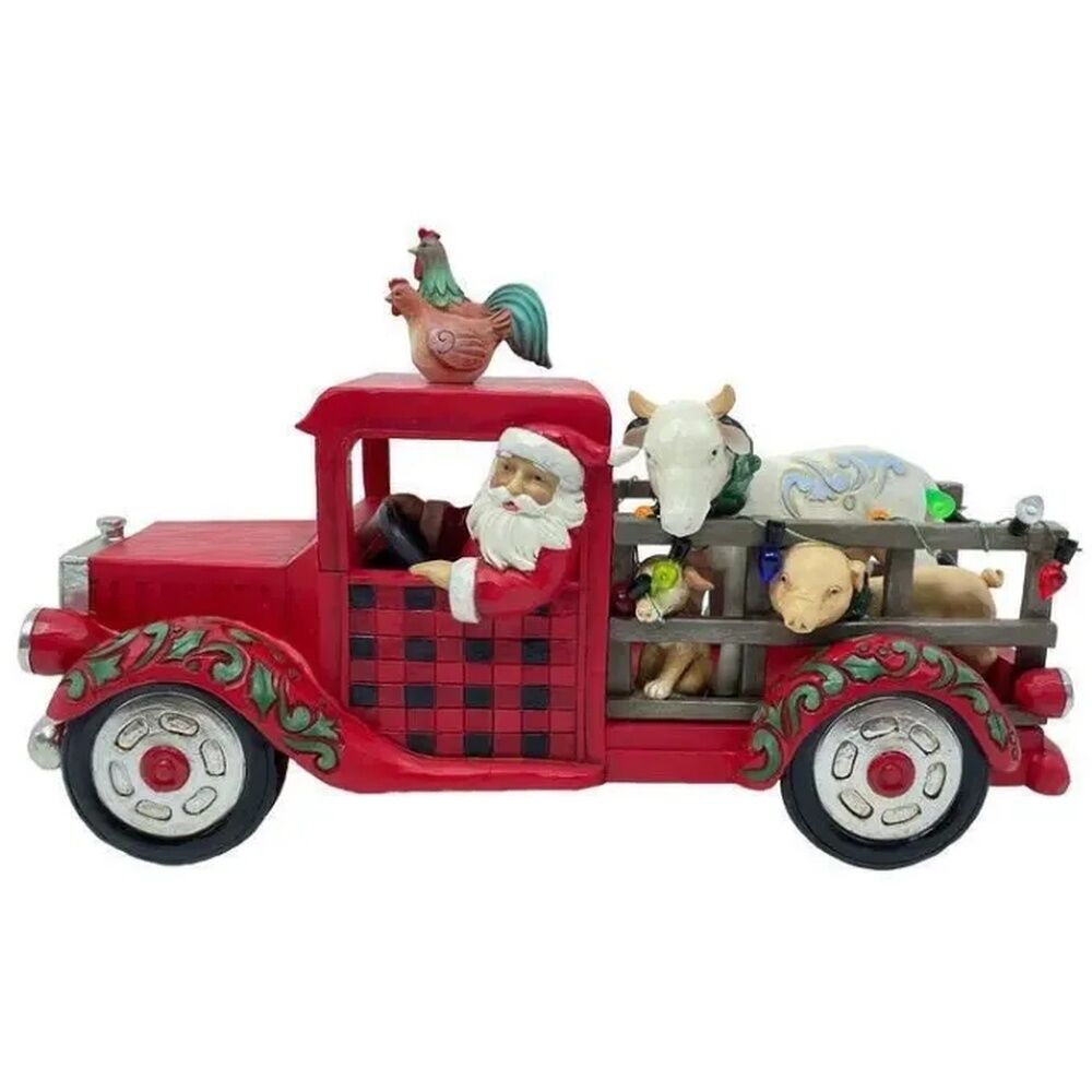 Jim Shore Heartwood Creek Country Living - Santa Driving Truck