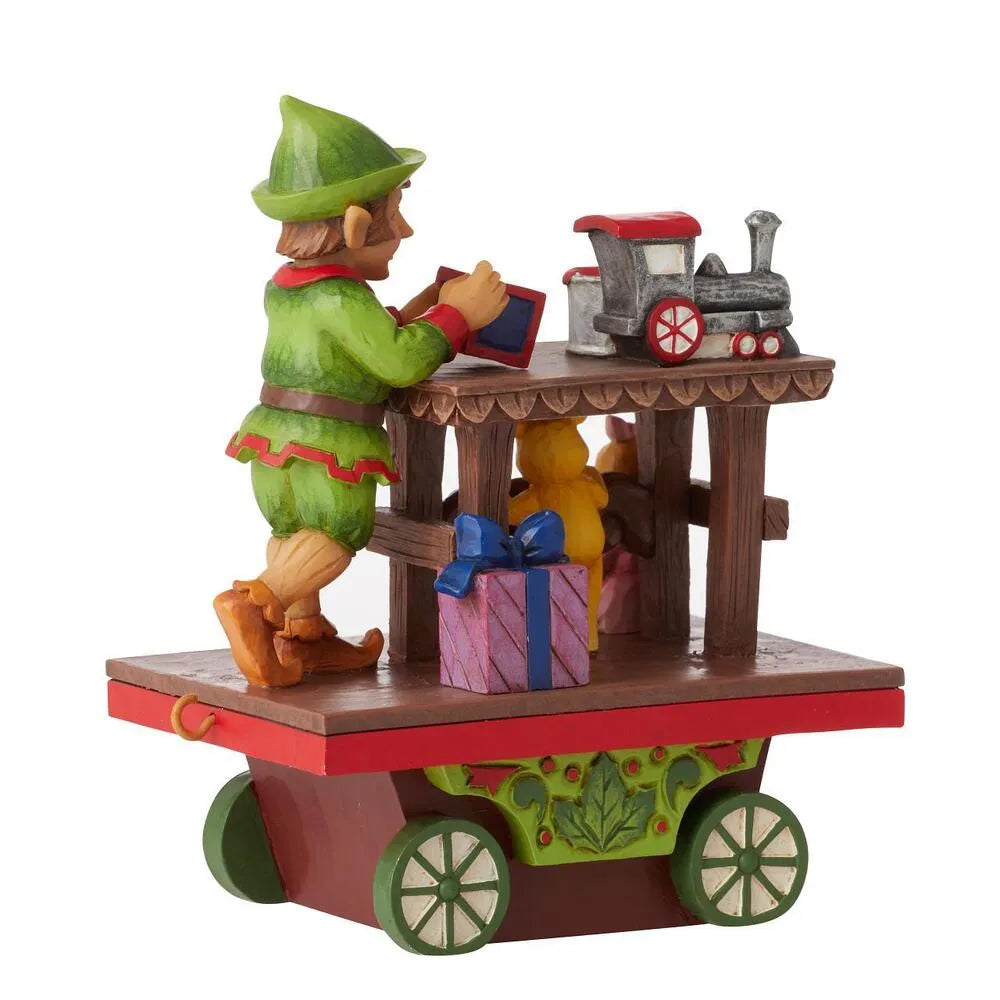 Jim Shore Heartwood Creek - Elf with Toys Train Car