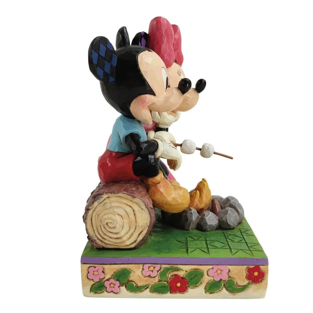 Jim Shore Disney Traditions - Mickey And Minnie Campfire - Sweetheart Campfire