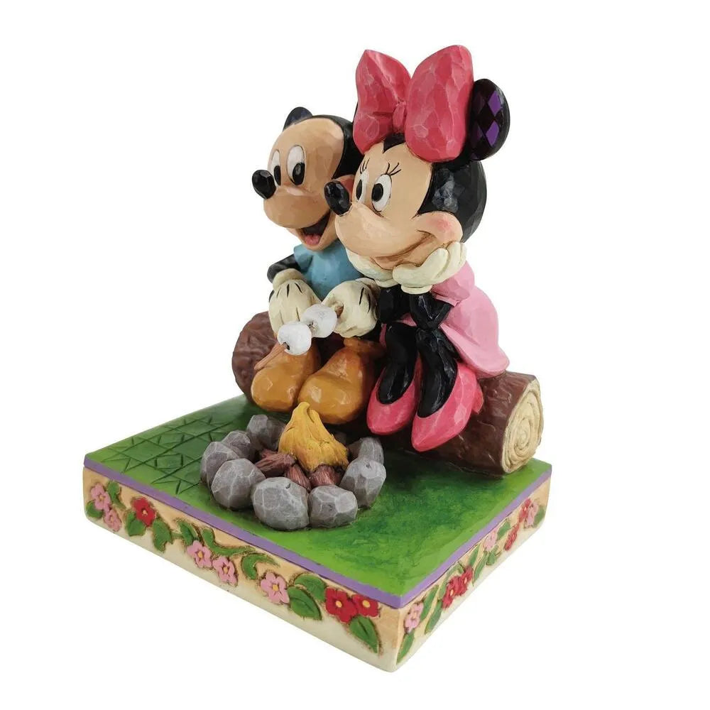 Jim Shore Disney Traditions - Mickey And Minnie Campfire - Sweetheart Campfire