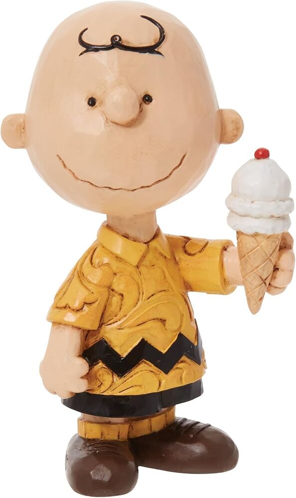 Peanuts by Jim Shore - Charlie Brown with Ice Cream Mini Figurine