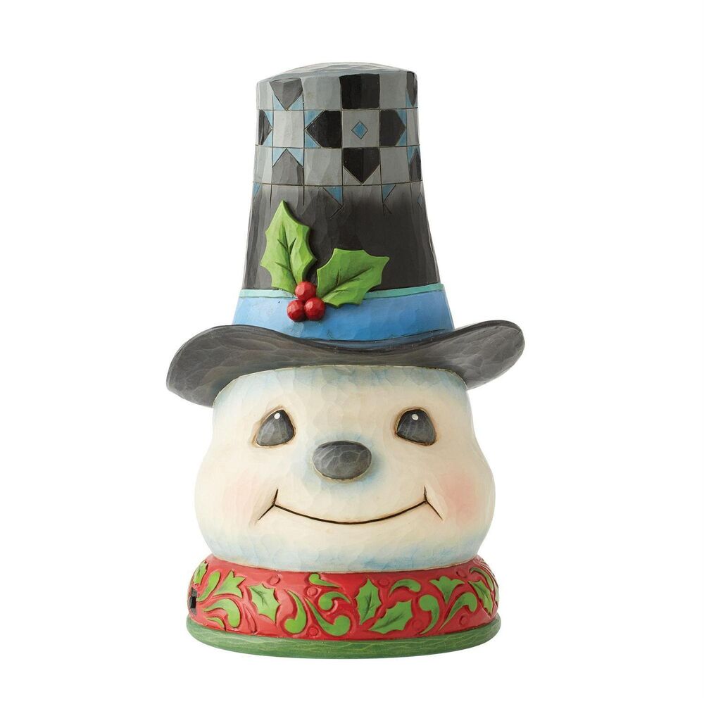 Jim Shore Heartwood Creek - LED Snowman in Hat Rotator