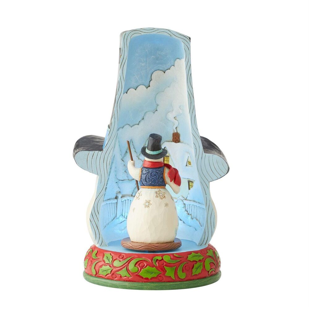 Jim Shore Heartwood Creek - LED Snowman in Hat Rotator
