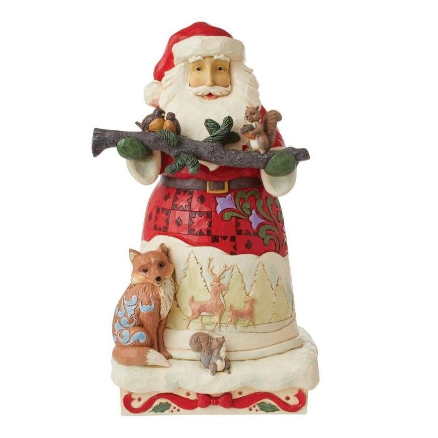 Jim Shore Heartwood Creek - Santa with Animals Statue