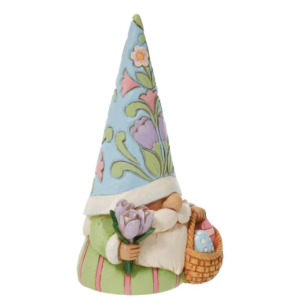 Jim Shore Heartwood Creek Gnomes - Basket Of Eggs Easter Gnome