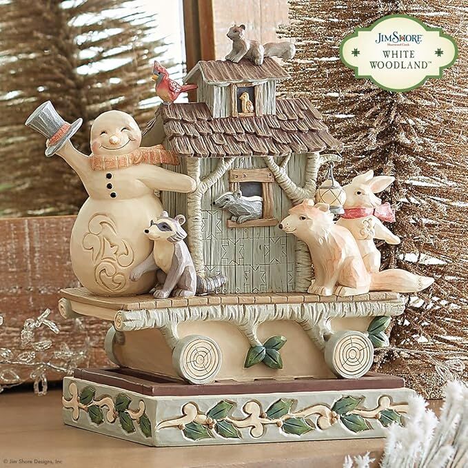 Jim Shore Heartwood Creek White Woodland - Snowman Caboose