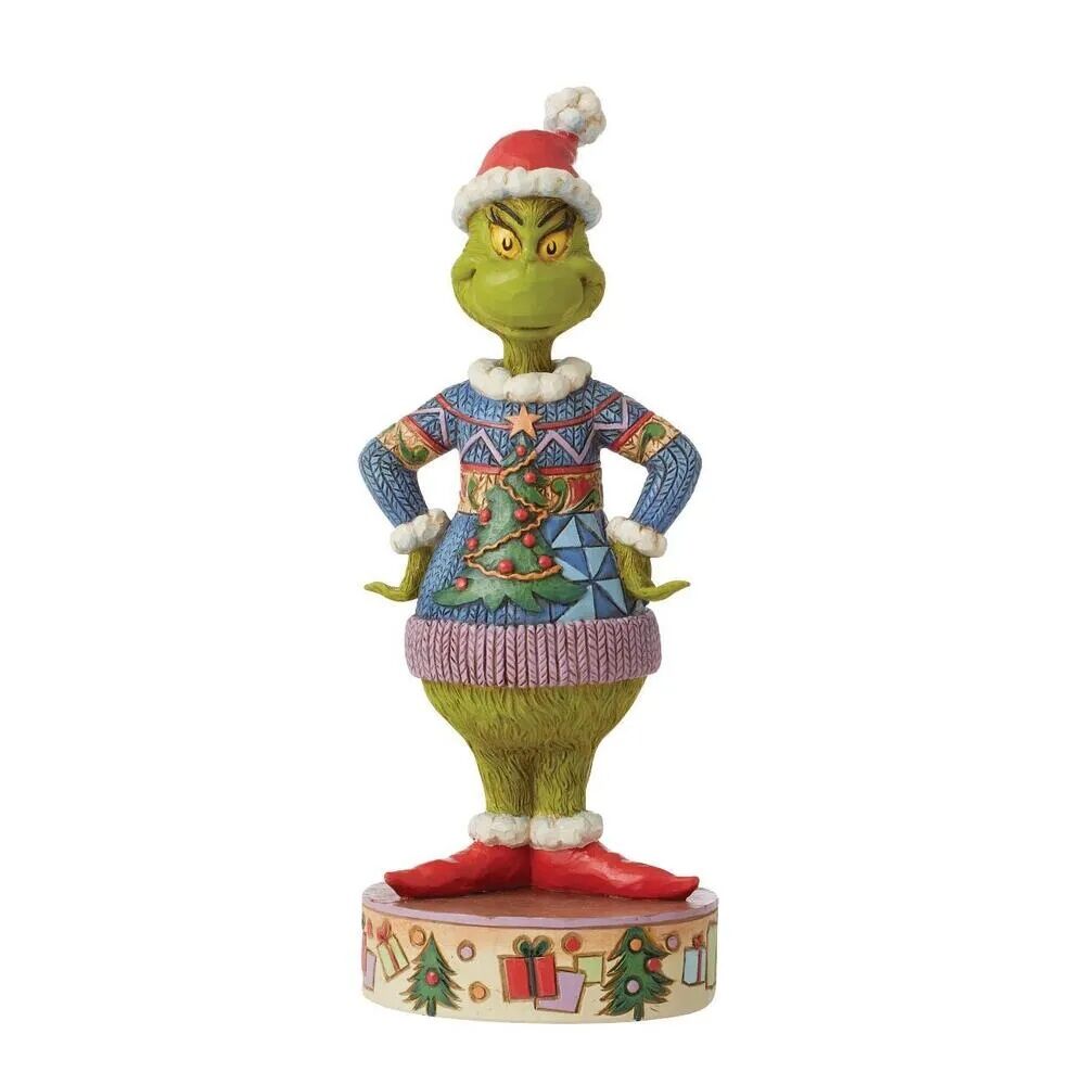 Dr Seuss The Grinch by Jim Shore - Grinch Wearing Ugly Sweater