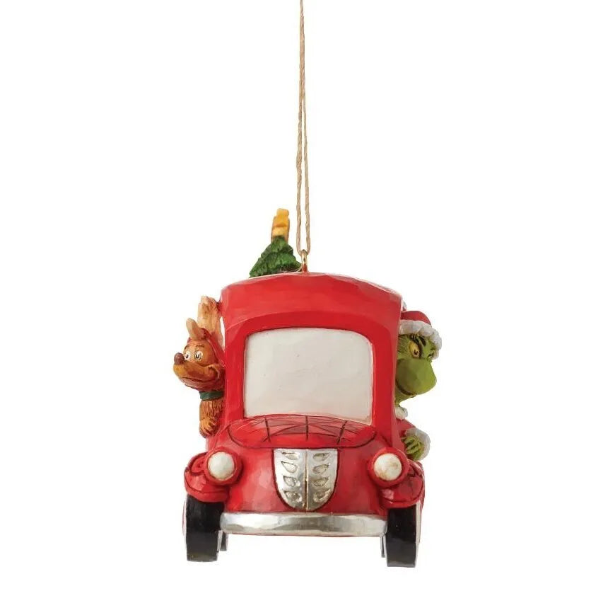 Dr Seuss The Grinch by Jim Shore - Grinch Red Truck Hanging Ornament