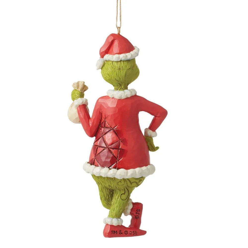 Dr Seuss The Grinch by Jim Shore - Grinch with Coal Hanging Ornament