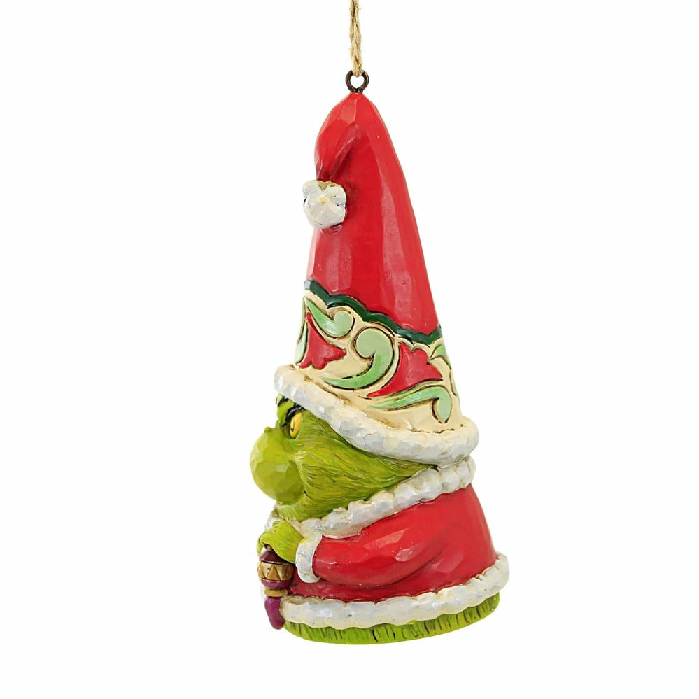 Dr Seuss The Grinch by Jim Shore - Grinch Gnome with Ornament Hanging Ornament