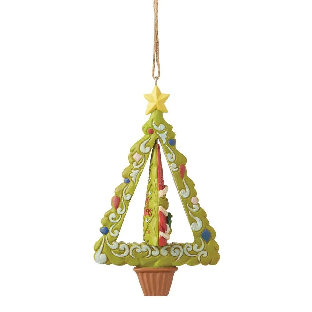 Dr Seuss The Grinch by Jim Shore - Grinch Gnome In Tree Hanging Ornament