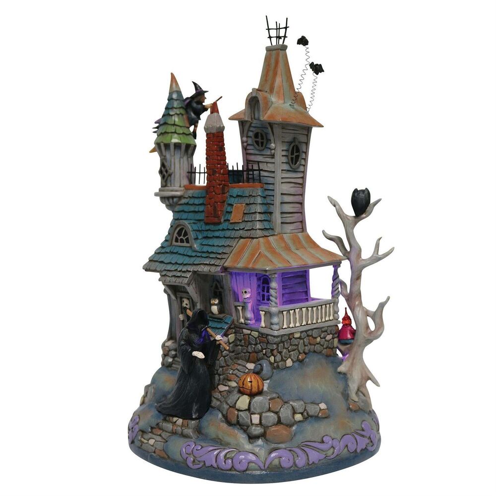 Jim Shore Heartwood Creek - LED Musical Haunted House Masterpiece