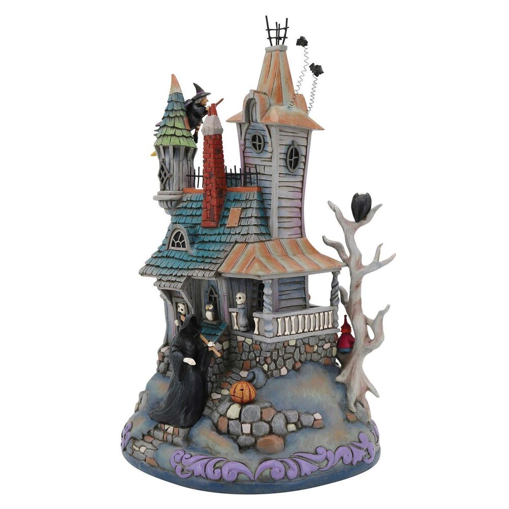 Jim Shore Heartwood Creek - LED Musical Haunted House Masterpiece