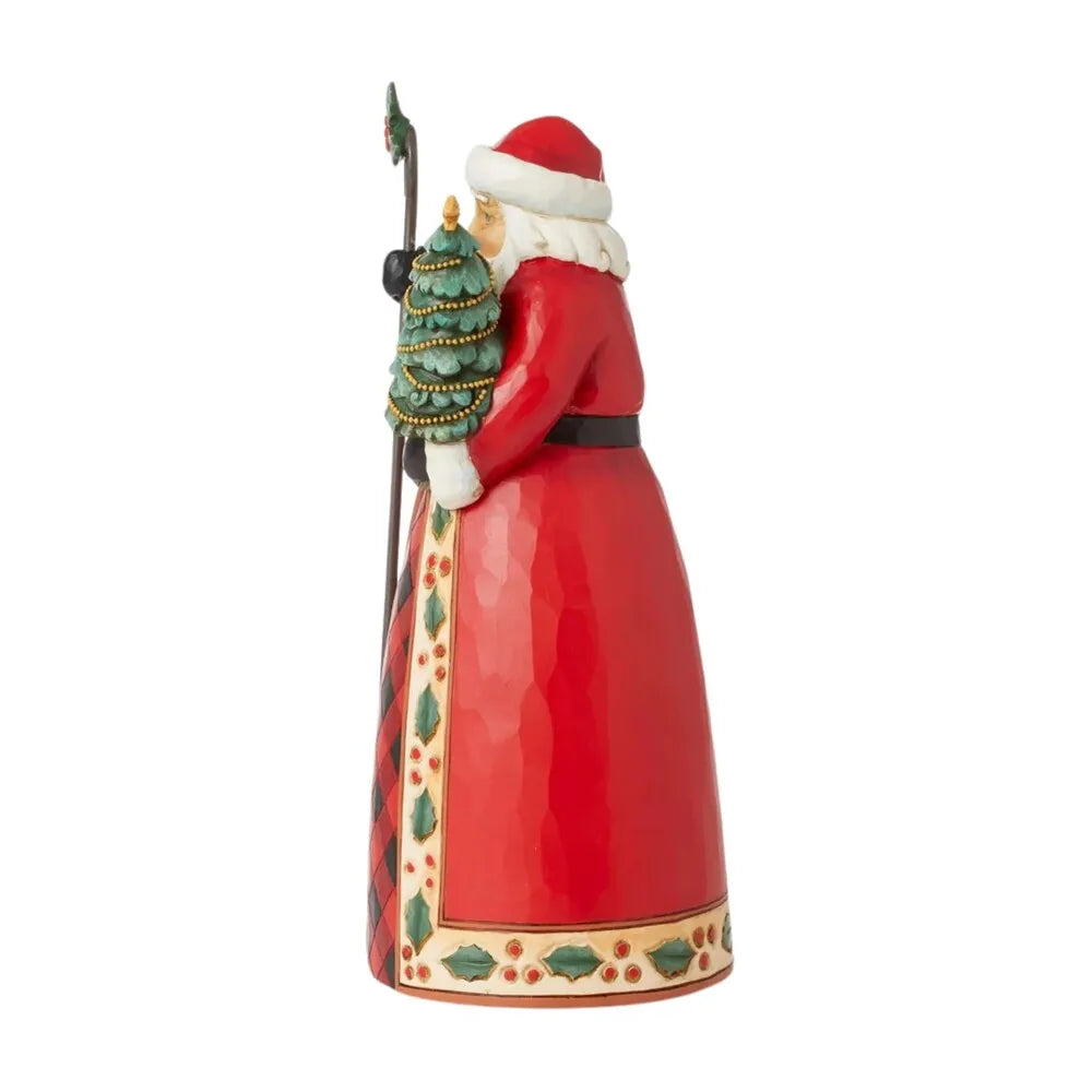 Jim Shore Heartwood Creek Highland Glen - Santa Tree Cane