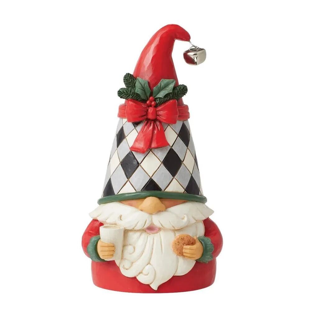 Jim Shore Heartwood Creek Gnomes - Highland Glen Milk And Cookie