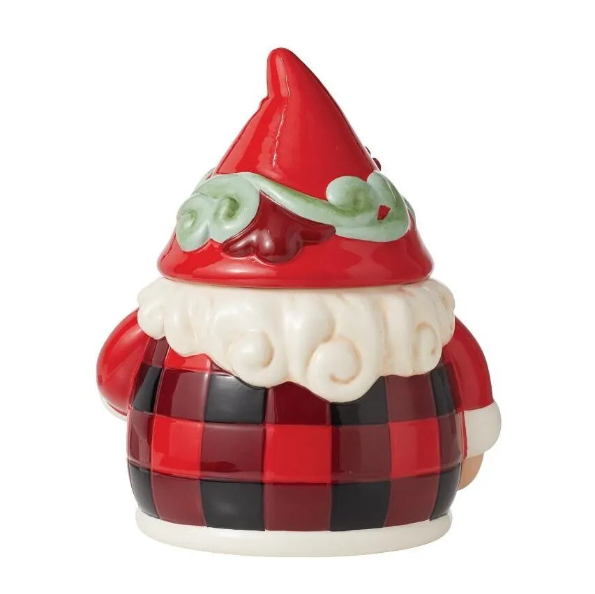 Jim Shore Heartwood Creek Highland Glen - Santa Gnome Cookie Jar