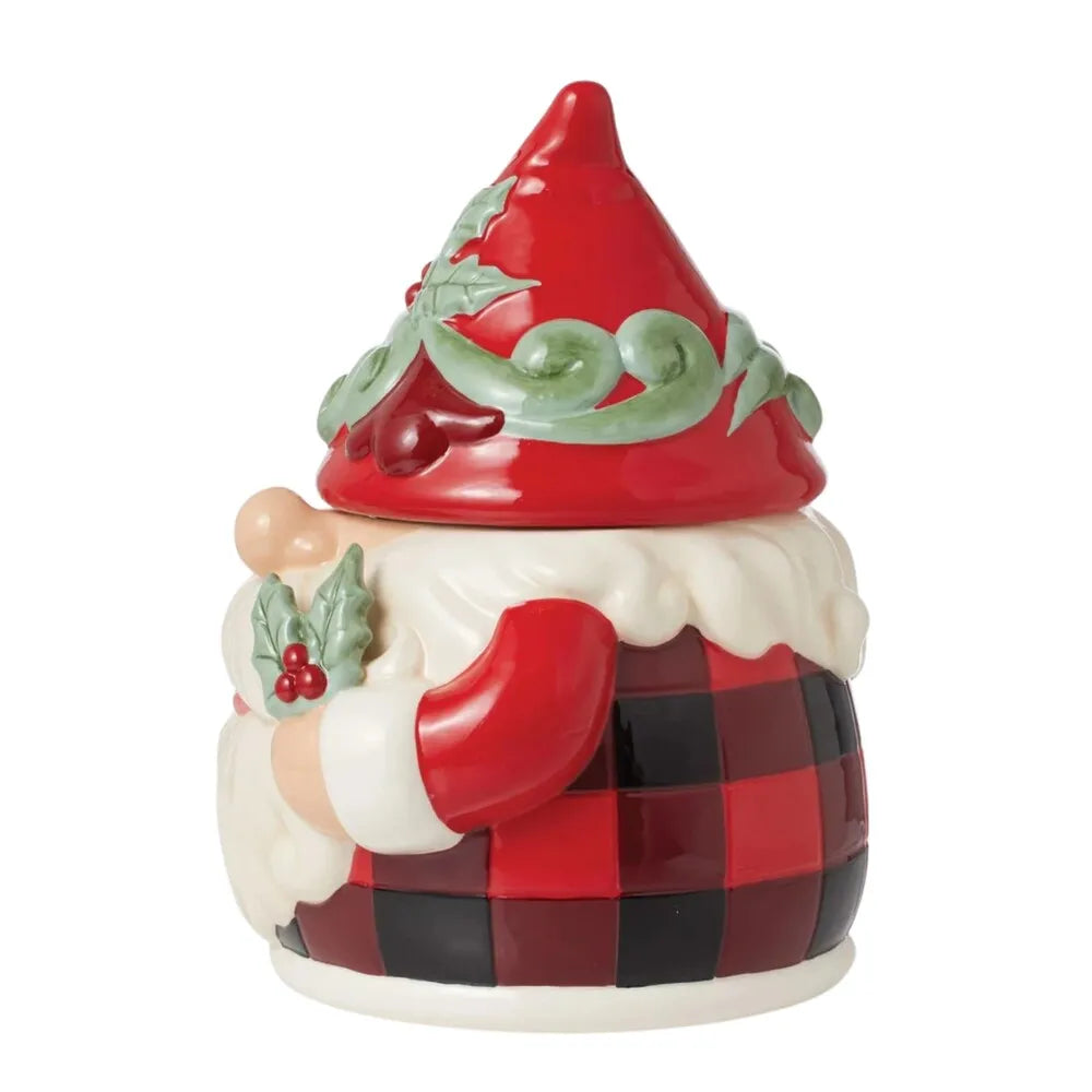 Jim Shore Heartwood Creek Highland Glen - Santa Gnome Cookie Jar