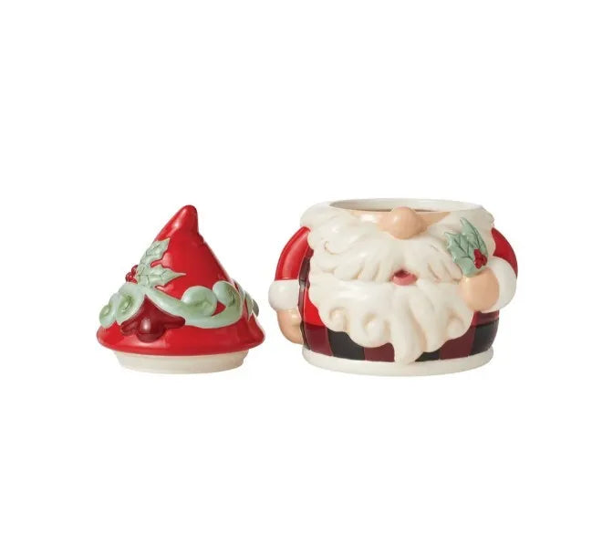 Jim Shore Heartwood Creek Highland Glen - Santa Gnome Cookie Jar