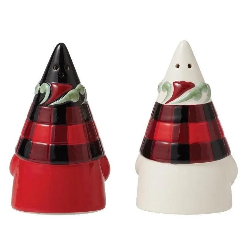 Jim Shore Heartwood Creek Highland Glen - Santa Gnome Salt & Pepper Shaker