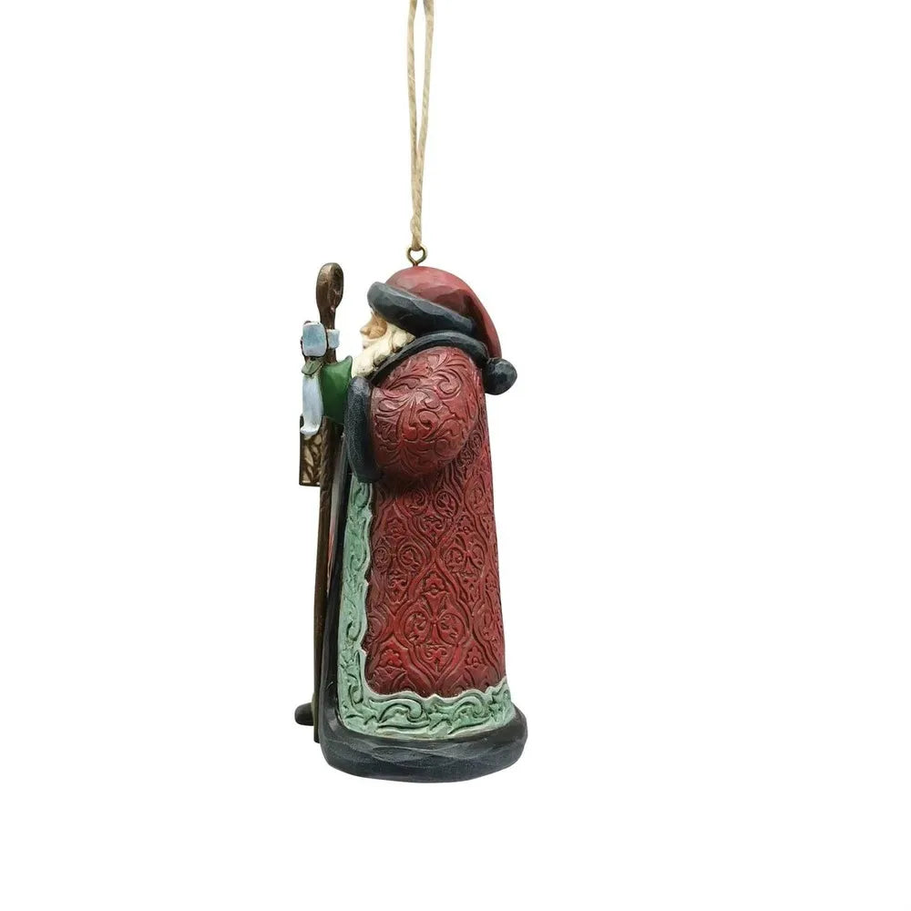 Jim Shore Heartwood Creek Holiday Manor - Santa with Cane Hanging Ornament