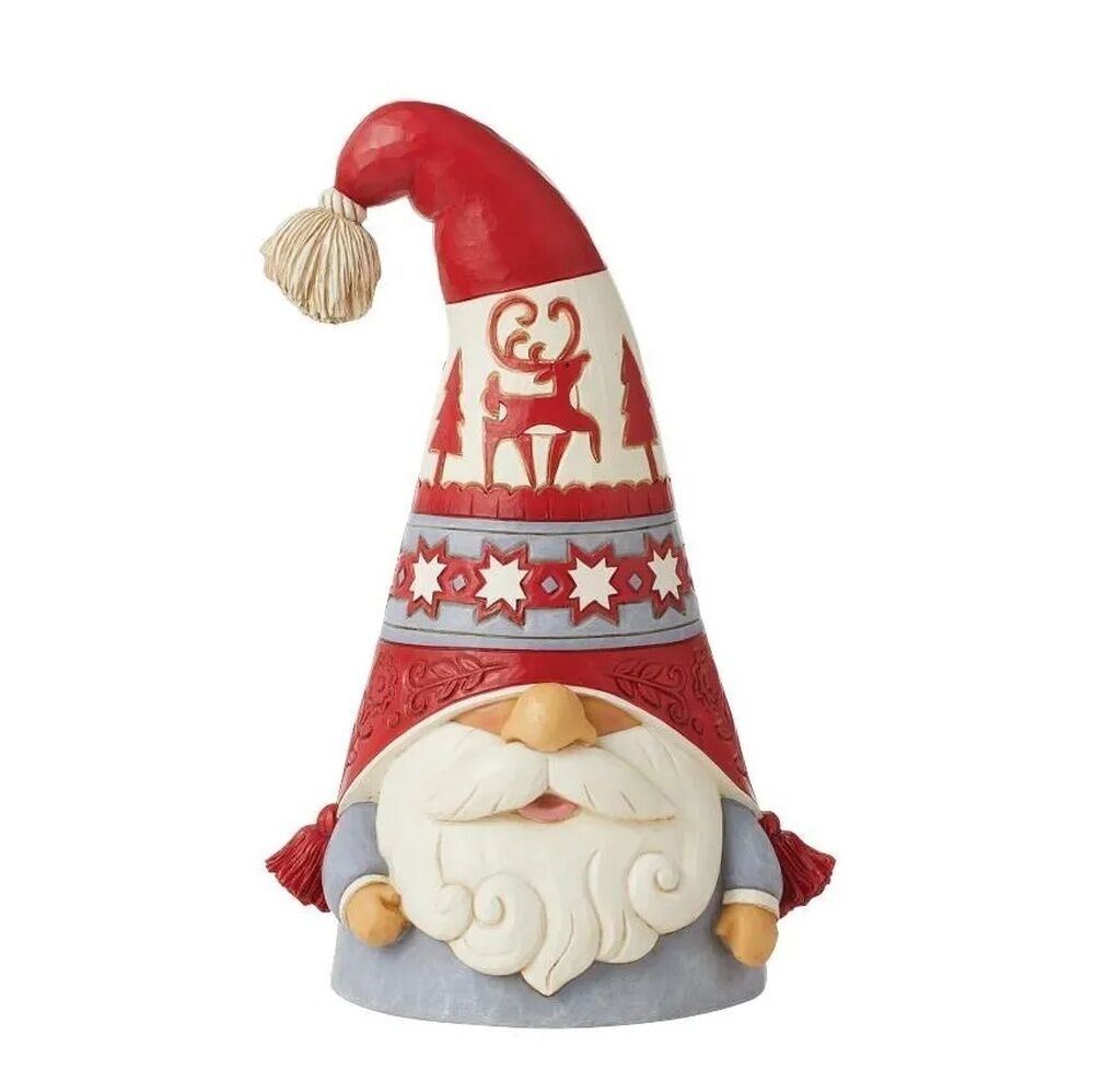 Jim Shore Heartwood Creek Gnomes - Reindeer Flap Hat