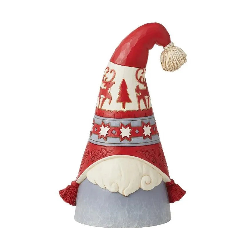 Jim Shore Heartwood Creek Gnomes - Reindeer Flap Hat
