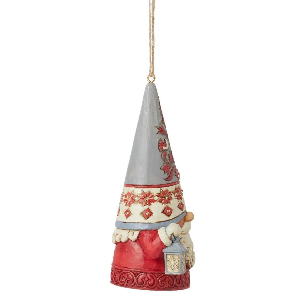 Jim Shore Heartwood Creek Nordic Noel - Gnome with Tree Hanging Ornament