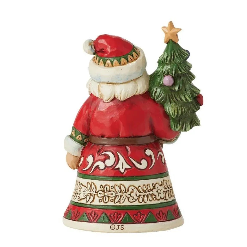 Jim Shore Heartwood Creek - Mini Santa Holding Tree
