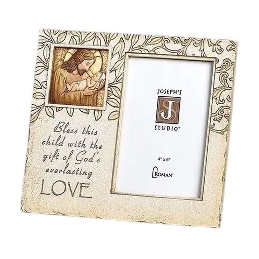 Joseph's Studio Baptism/Christening Photo Frame - Jesus Loves Me 4x6inch