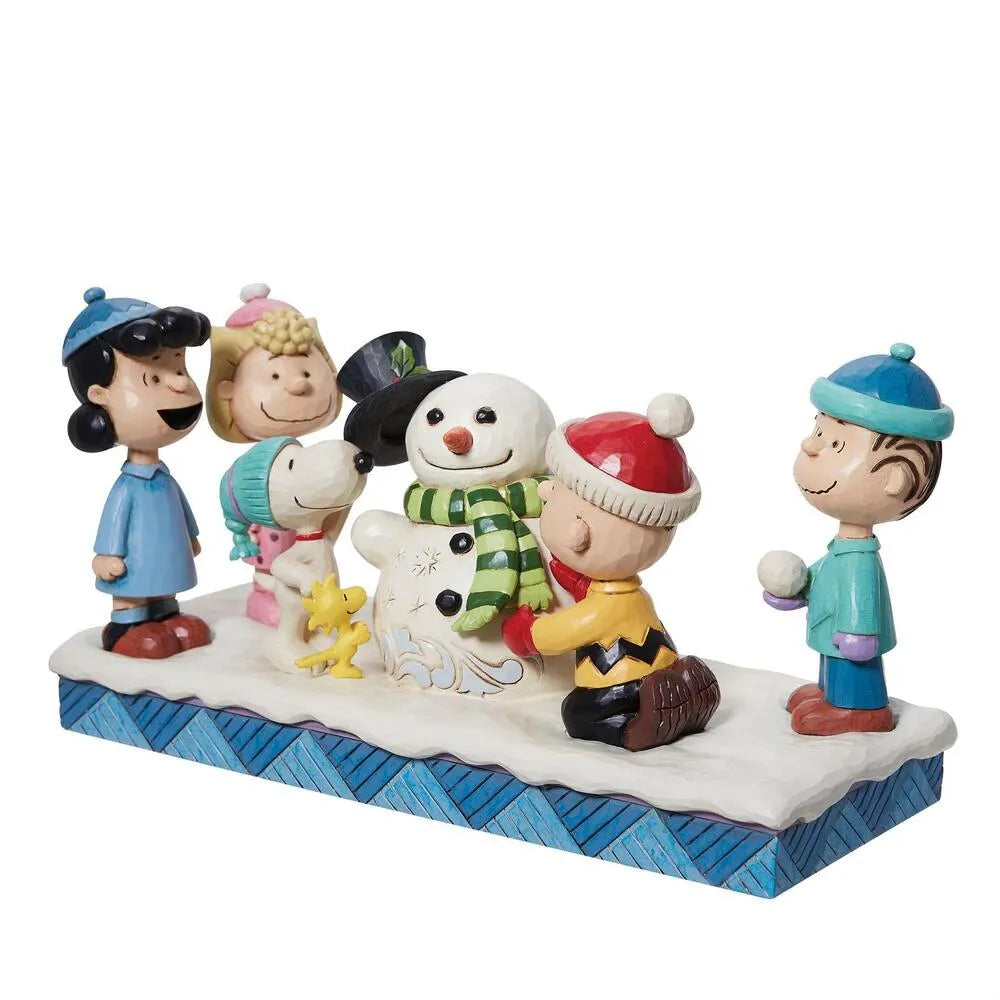 Peanuts by Jim Shore - Gang Building A Snowman