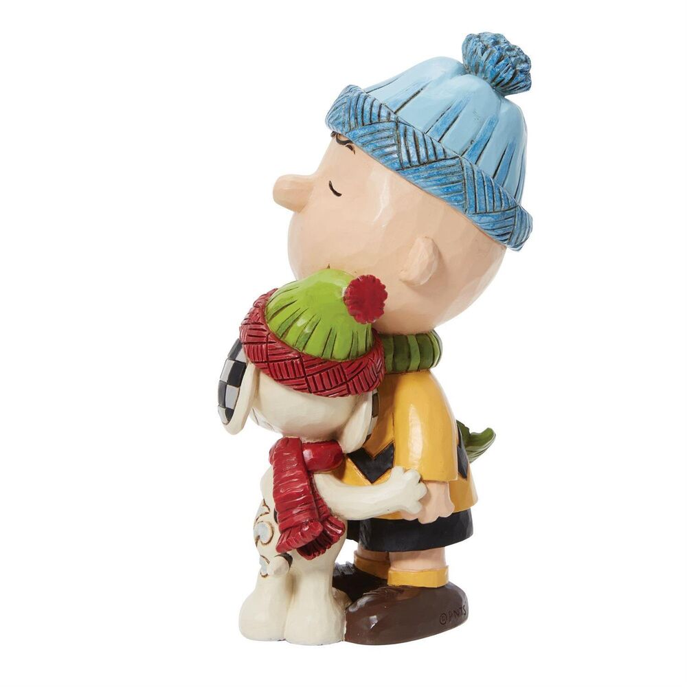 Peanuts by Jim Shore - Snoopy and Charlie Hugging