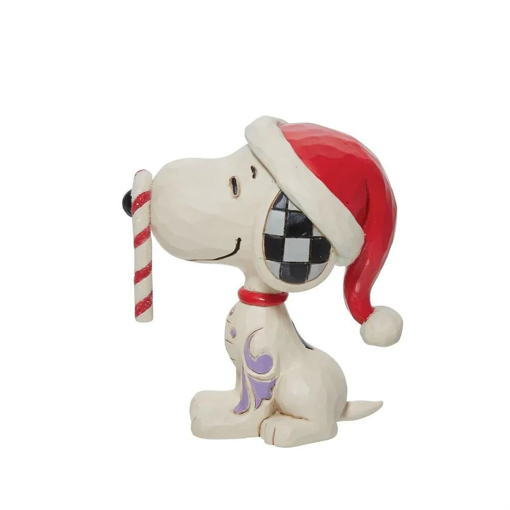 Peanuts by Jim Shore - Snoopy with Candy Cane Mini Figurine