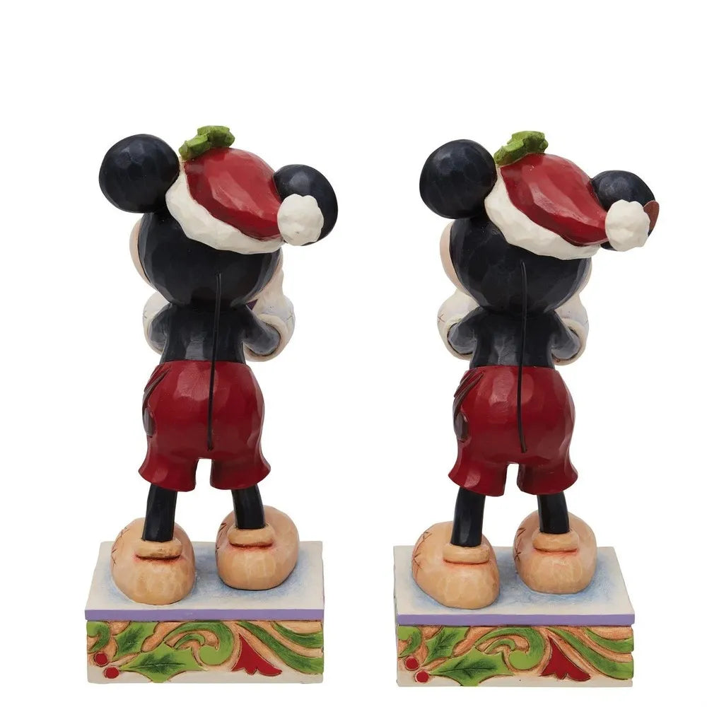 Jim Shore Disney Traditions - Mickey Secret Santa Christmas Figurine