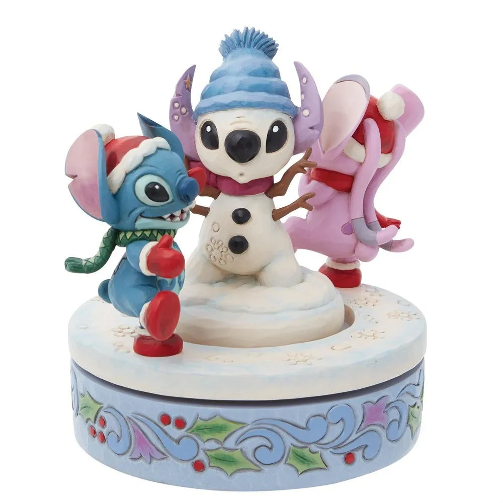 Jim Shore Disney Traditions - Stitch & Angel - Snowy Shenanigans Christmas Figurine