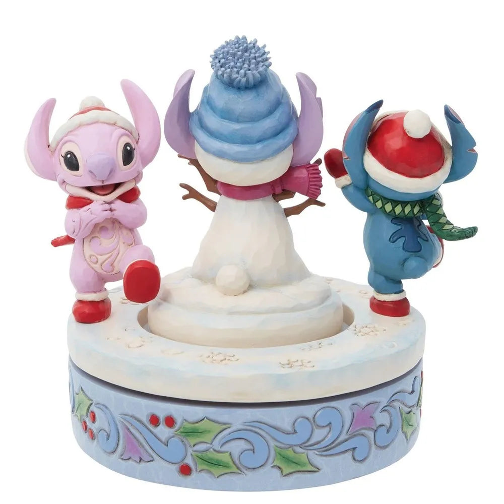 Jim Shore Disney Traditions - Stitch & Angel - Snowy Shenanigans Christmas Figurine (Signed by Jim Shore)