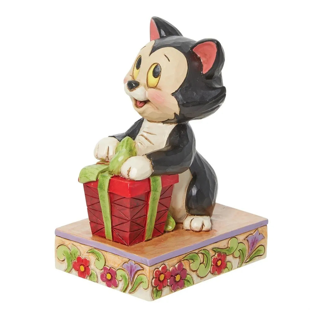 Jim Shore Disney Traditions - Pinocchio - Figaro Festive Feline