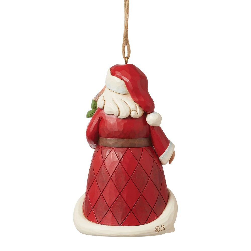Jim Shore Heartwood Creek Worldwide Event Santa - Santa with Pear Tree Hanging Ornament