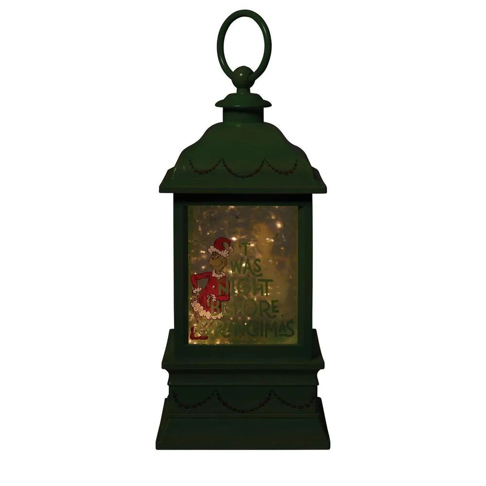 Dr Seuss The Grinch by Dept 56 - Lit Holiday Glitter Water Lantern