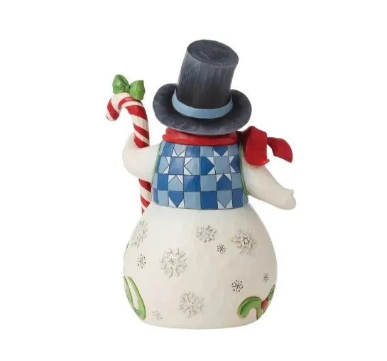 Jim Shore Heartwood Creek - Snowman with Candy Cane