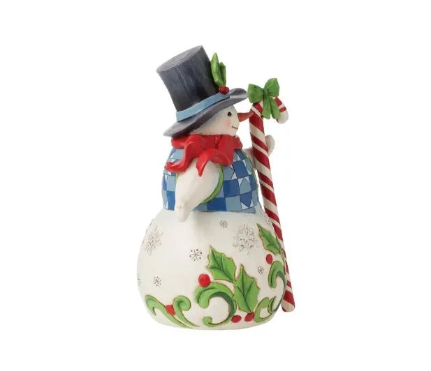 Jim Shore Heartwood Creek - Snowman with Candy Cane